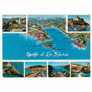 WŁOCHY GOLFO DI LA SPEZIA MAPKA WIDOKÓWKA A69380
