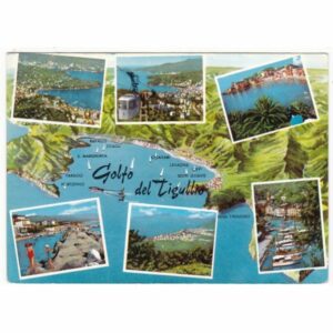 WŁOCHY GOLFO TIGULLIO MAPKA WIDOKÓWKA A69598