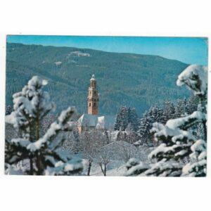 WŁOCHY CAVALESE KOŚCIÓŁ ZIMA WIDOKÓWKA A69637