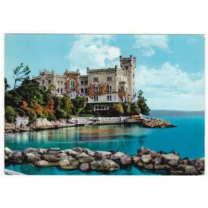 WŁOCHY TRIEST ZAMEK WIDOKÓWKA A69684