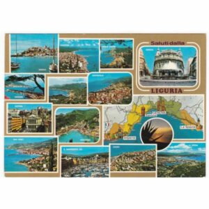 WŁOCHY LIGURIA MAPKA WIDOKÓWKA A69939