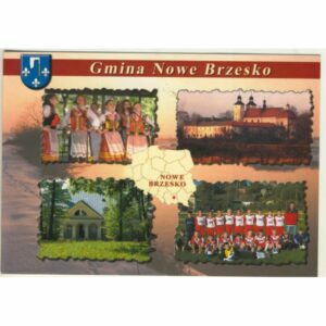 GMINA NOWE BRZESKO MAPKA HERB WIDOKÓWKA WR9412