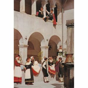 WŁOCHY ABRUZZO STRÓJ LUDOWY POCZTÓWKA A71688