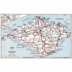 WIGHT ANGLIA MAPKA POCZTÓWKA A71637