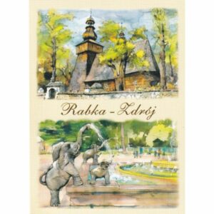 RABKA ZDRÓJ WIDOKÓWKA AKWARELA CZ-RAB-02