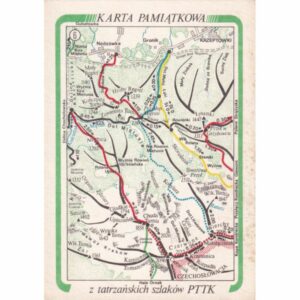 TATRZAŃSKIE SZLAKI PTTK MAPKA WIDOKÓWKA A73246