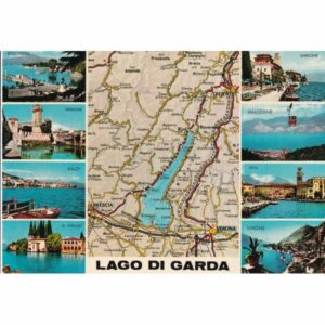 WŁOCHY LAGO DI GARDA MAPKA WIDOKÓWKA A73347