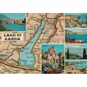 WŁOCHY LAGO DI GARDA MAPKA WIDOKÓWKA A73350