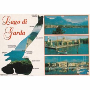 WŁOCHY LAGO DI GARDA MAPKA WIDOKÓWKA A73351