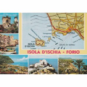 WŁOCHY ISCHIA MAPKA POCZTÓWKA A73650