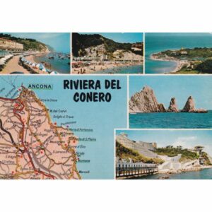 WŁOCHY RIVIERA DEL CONERO MAPKA POCZTÓWKA A73651