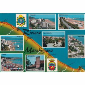 WŁOCHY RIVIERA MARCHIGIANA MAPKA POCZTÓWKA A73653