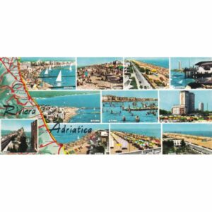 WŁOCHY RIVIERA ADRIATICA MAPKA POCZTÓWKA A73660