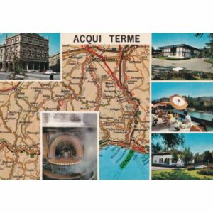 WŁOCHY ACQUI TERME MAPKA POCZTÓWKA A73852