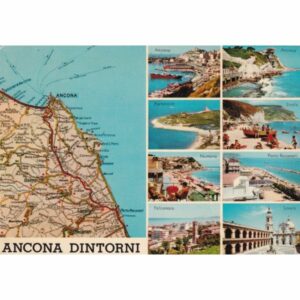 WŁOCHY ANCONA MAPKA POCZTÓWKA A73853