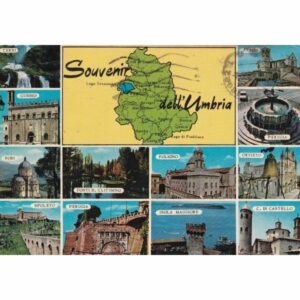 WŁOCHY UMBRIA MAPKA POCZTÓWKA A73855