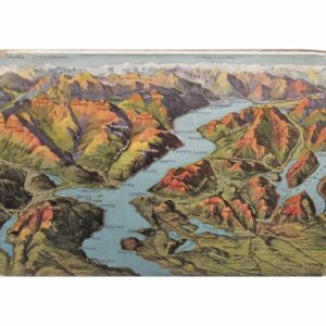 WŁOCHY LAGO MAGGIORE MAPKA POCZTÓWKA A73861