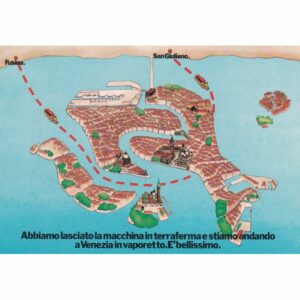 WŁOCHY WENECJA MAPKA WIDOKÓWKA A73997