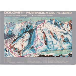 WŁOCHY DOLOMITY MARMOLADA MAPKA WIDOKÓWKA A74000