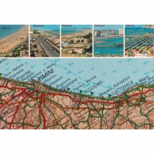 WŁOCHY RIVIERA ADRIATICA MAPKA WIDOKÓWKA A74074
