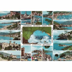 WŁOCHY RIVIERA LIGURE MAPKA WIDOKÓWKA A74075