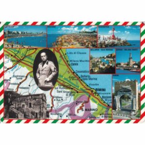 WŁOCHY RIVIERA ROMAGNOLA MAPKA WIDOKÓWKA A74076