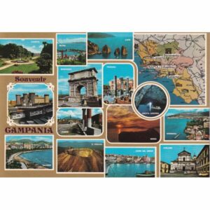 WŁOCHY CAMPANIA MAPKA WIDOKÓWKA A74087