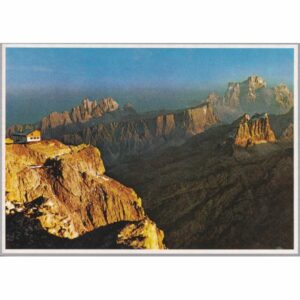 WŁOCHY DOLOMITY RIFUGIO LAGAZUOI CRODA DA LAGO MONTE PELMO WIDOKÓWKA A75048