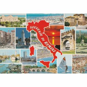 WŁOCHY RIMINI MAPKA WIDOKÓWKA A75513