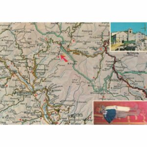 WŁOCHY SAN PELEGRINO IN ALPE MAPKA WIDOKÓWKA A75515