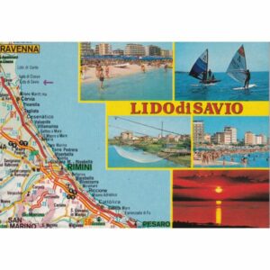 WŁOCHY LIDO DI SAVIO MAPKA WIDOKÓWKA A75575