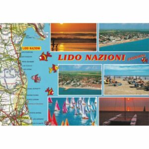 WŁOCHY LIDO NAZIONI MAPKA WIDOKÓWKA A75576