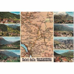 WŁOCHY VALSASSINA MAPKA WIDOKÓWKA A75579