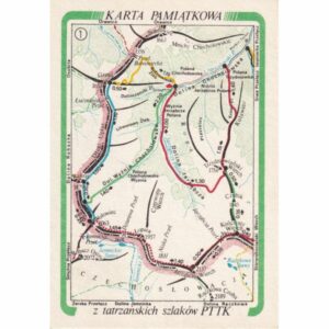 TATRZAŃSKIE SZLAKI PTTK MAPKA WIDOKÓWKA A76956