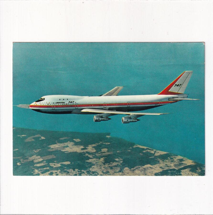 WŁOCHY SAMOLOTY BOENIG 747 WIDOKÓWKA A86879