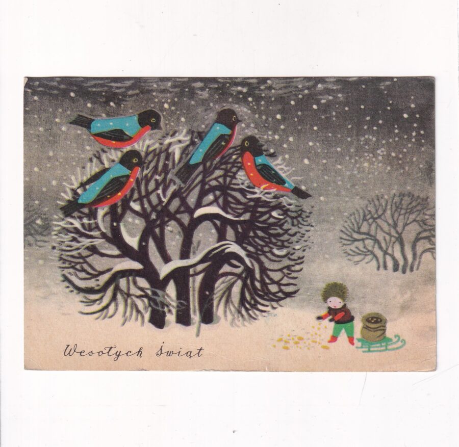 WESOŁYCH ŚWIĄT BOŻE NARODZENIE POCZTÓWKA A91513
