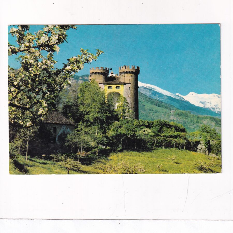 WŁOCHY VALLE D'AOSTA ZAMEK WIDOKÓWKA A91789