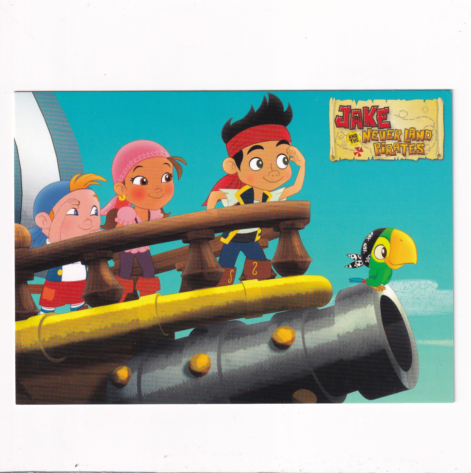 DISNEY COLLECTION "JAKE I PIRACI Z NIBYLANDII" POCZTÓWKA A6777