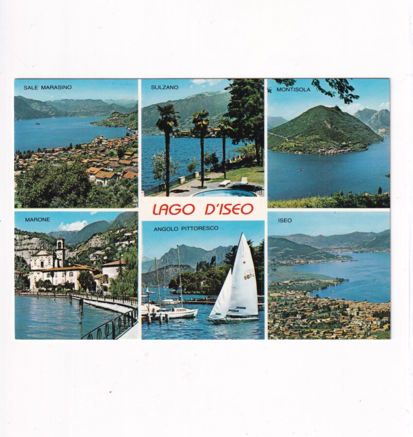 WŁOCHY LAGO D'ISEO WIDOKÓWKA A93922