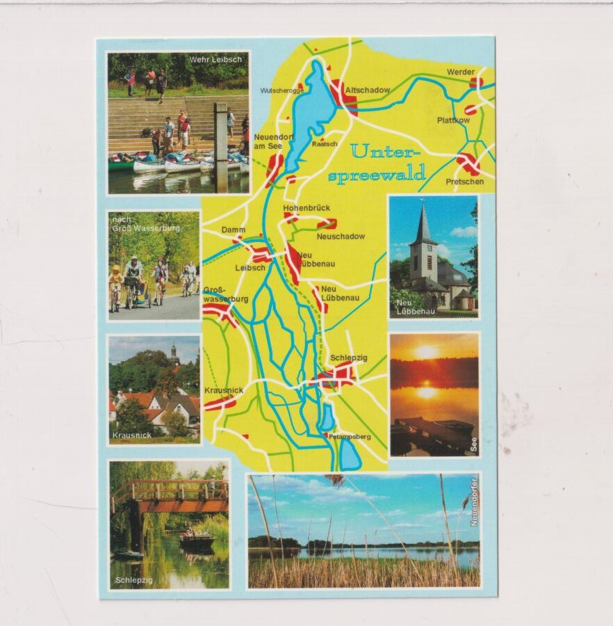 UNTERSPREEWALD MAPKA WIDOKÓWKA A3044