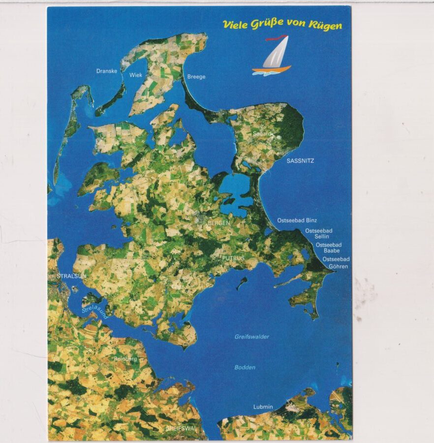 OSTSEE MORZE BAŁTYCKIE MAPKA WIDOKÓWKA A3047