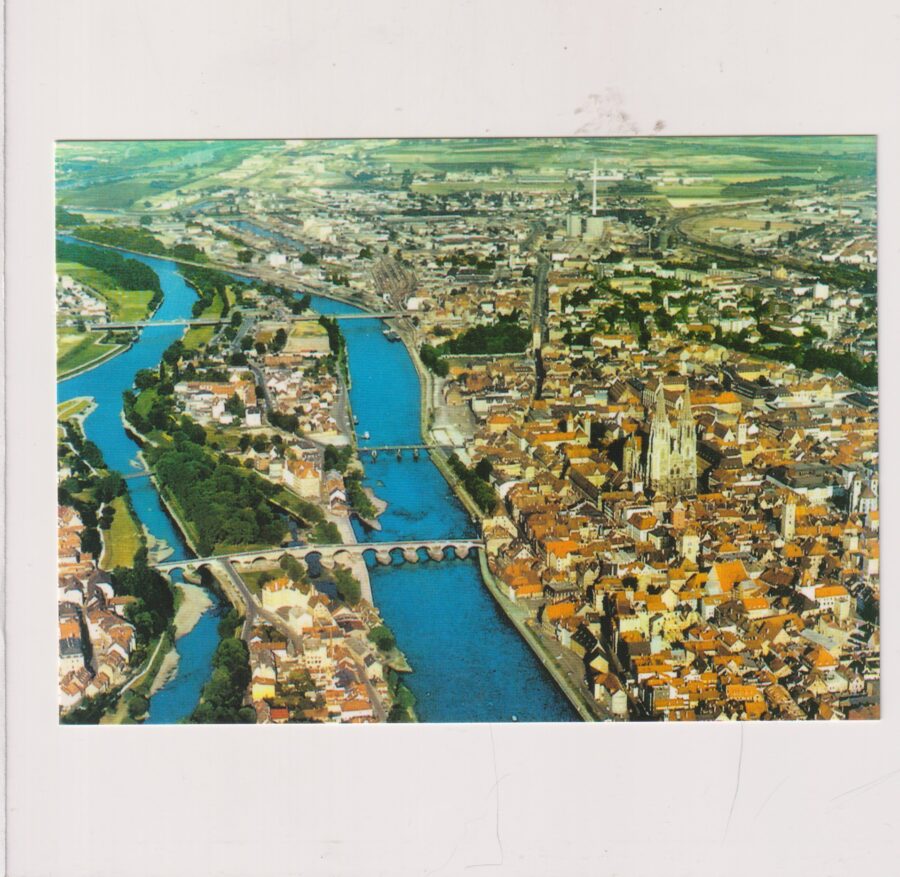 RATYZBONA DUNAJ MAPKA WIDOKÓWKA A3309