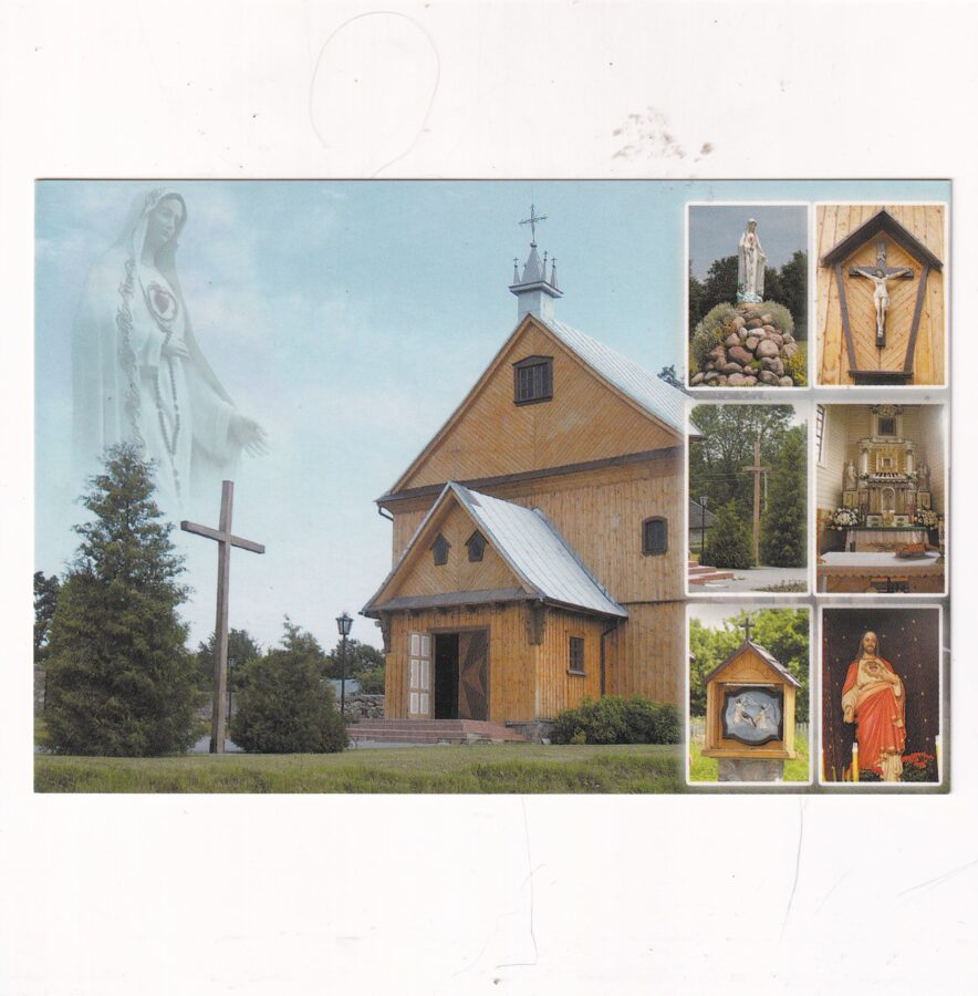 ROSJA BIAŁORUŚ GUDOGAJE GUDAGAI SANKTUARIUM MATKI BOŻEJ SZKAPLERZNEJ POCZTÓWKA A3340