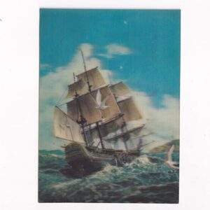 ŻAGLOWIEC SAILING VESSEL 3D POCZTÓWKA TRÓJWYMIAROWA 3D531