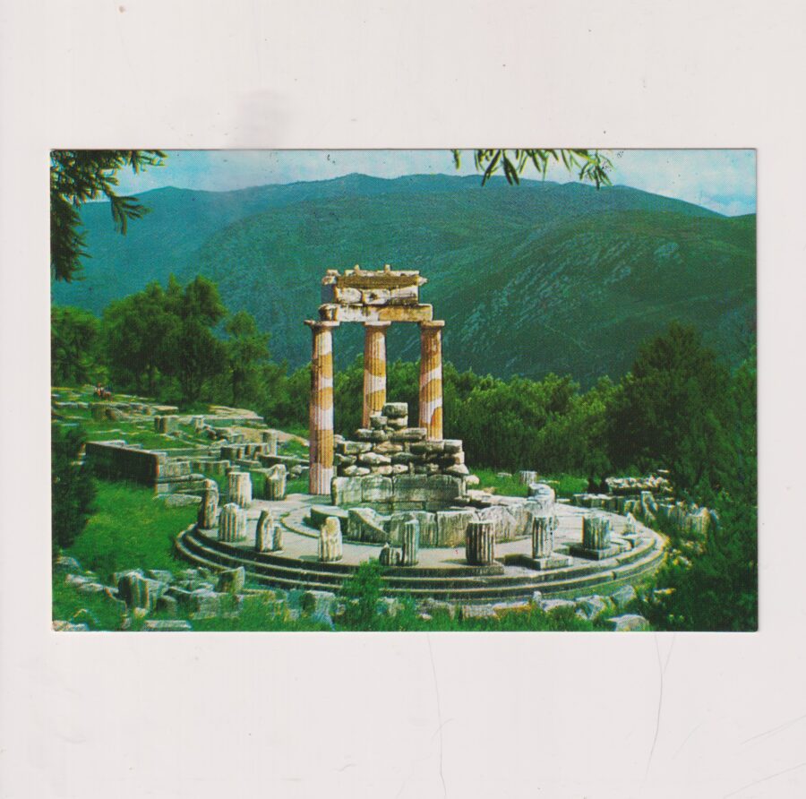 GRECJA DELFY THOLOS DER MARMARIA WIDOKÓWKA A4837