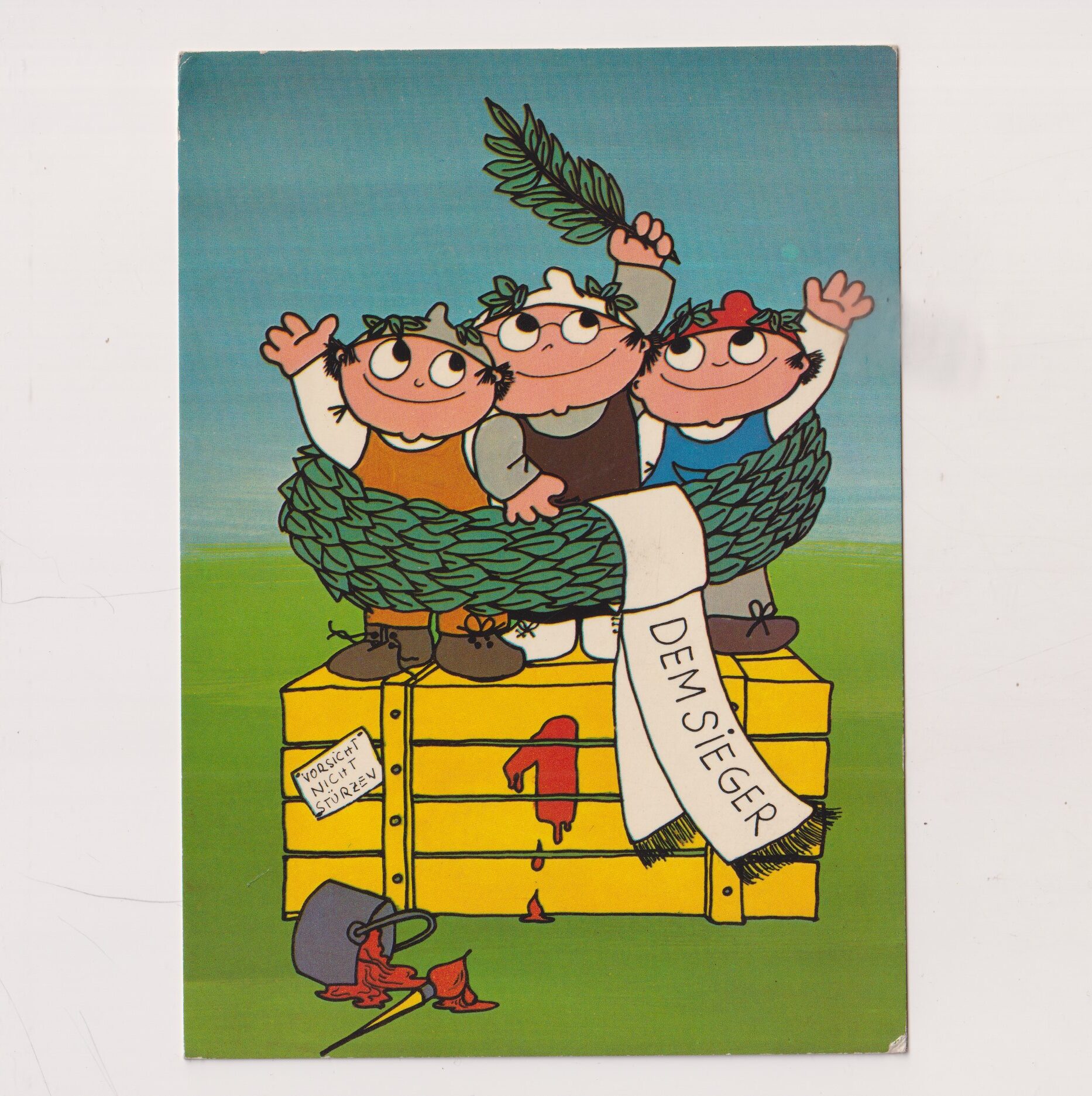 MAINZELMANNCHEN ZDF BLECH POCZTÓWKA A7017