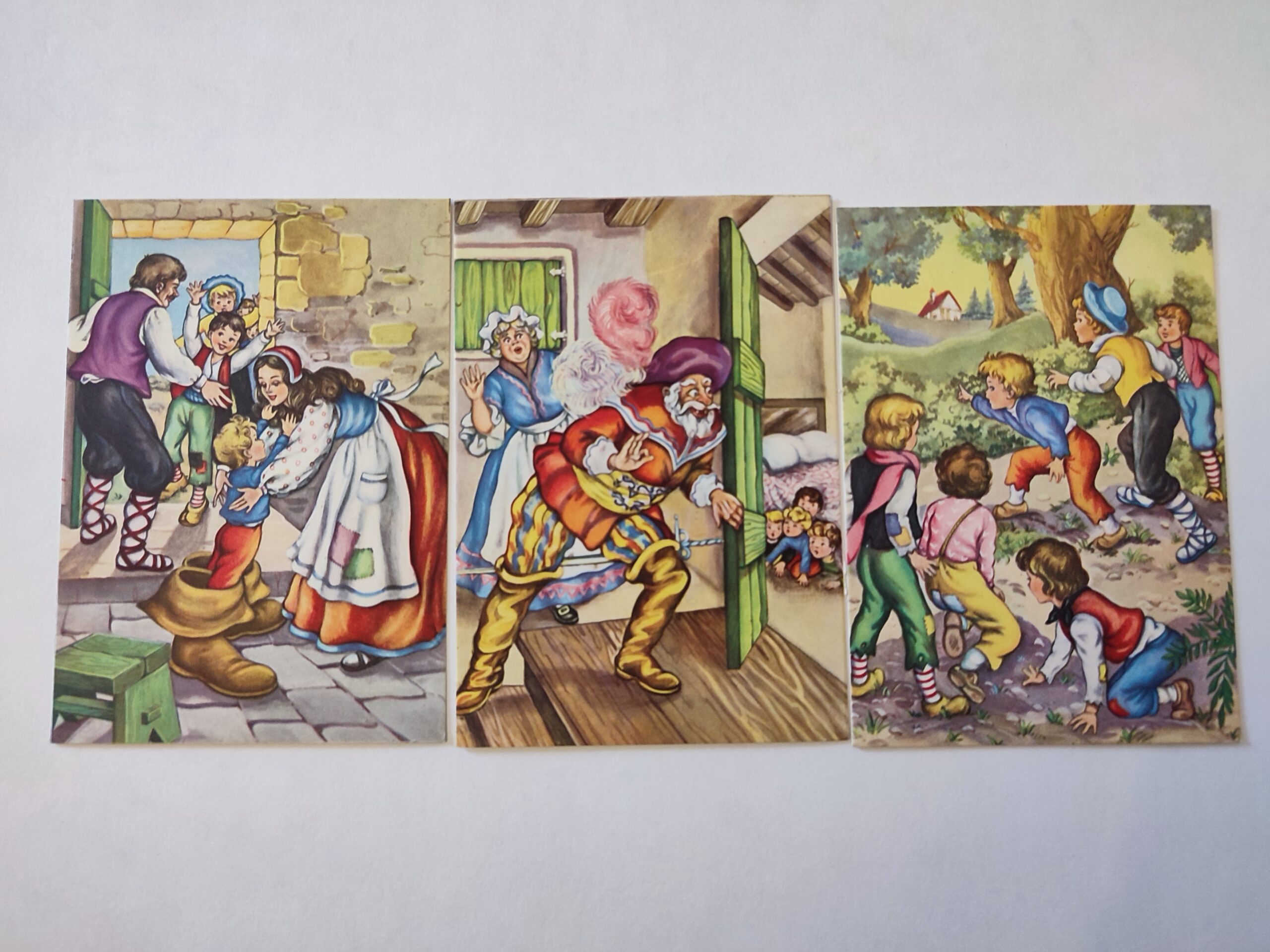 BAJKA "PUCCETTINO " CHARLES PERRAULT "TOMCIO PALUSZEK LUB SIEDMIOMILOWE BUTY" ZESTAW 6 sztuk POCZTÓWKA A11460 - obrazek 2