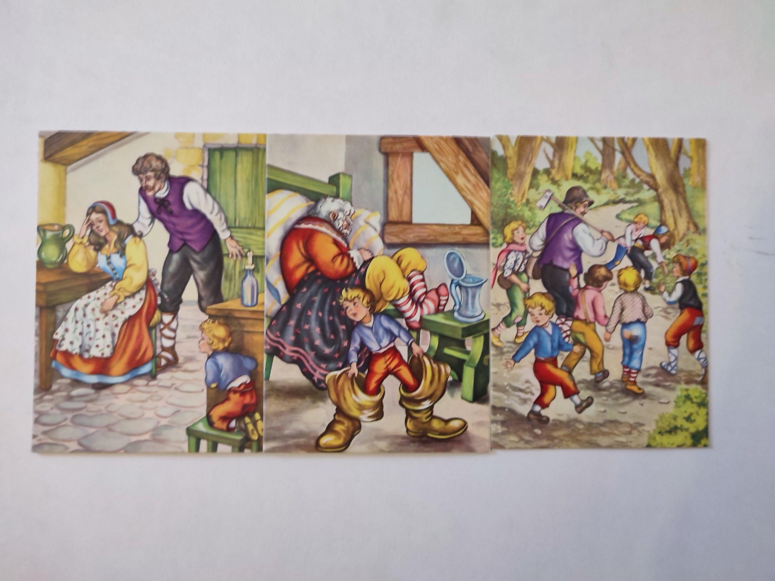 BAJKA "PUCCETTINO " CHARLES PERRAULT "TOMCIO PALUSZEK LUB SIEDMIOMILOWE BUTY" ZESTAW 6 sztuk POCZTÓWKA A11460 - obrazek 3