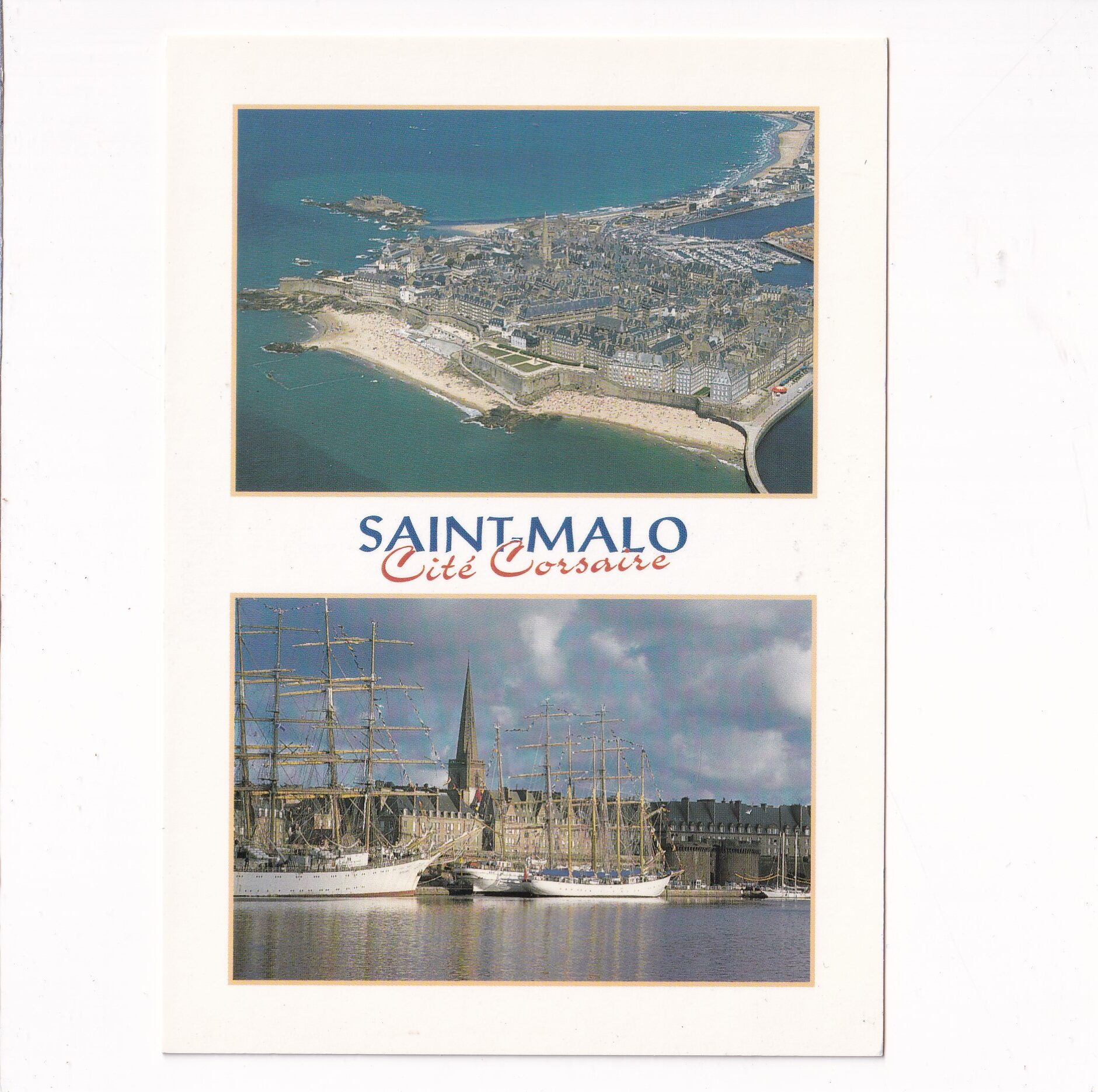 FRANCJA BRETANIA SAINT-MALO PORT STATKI WIDOKÓWKA A12344