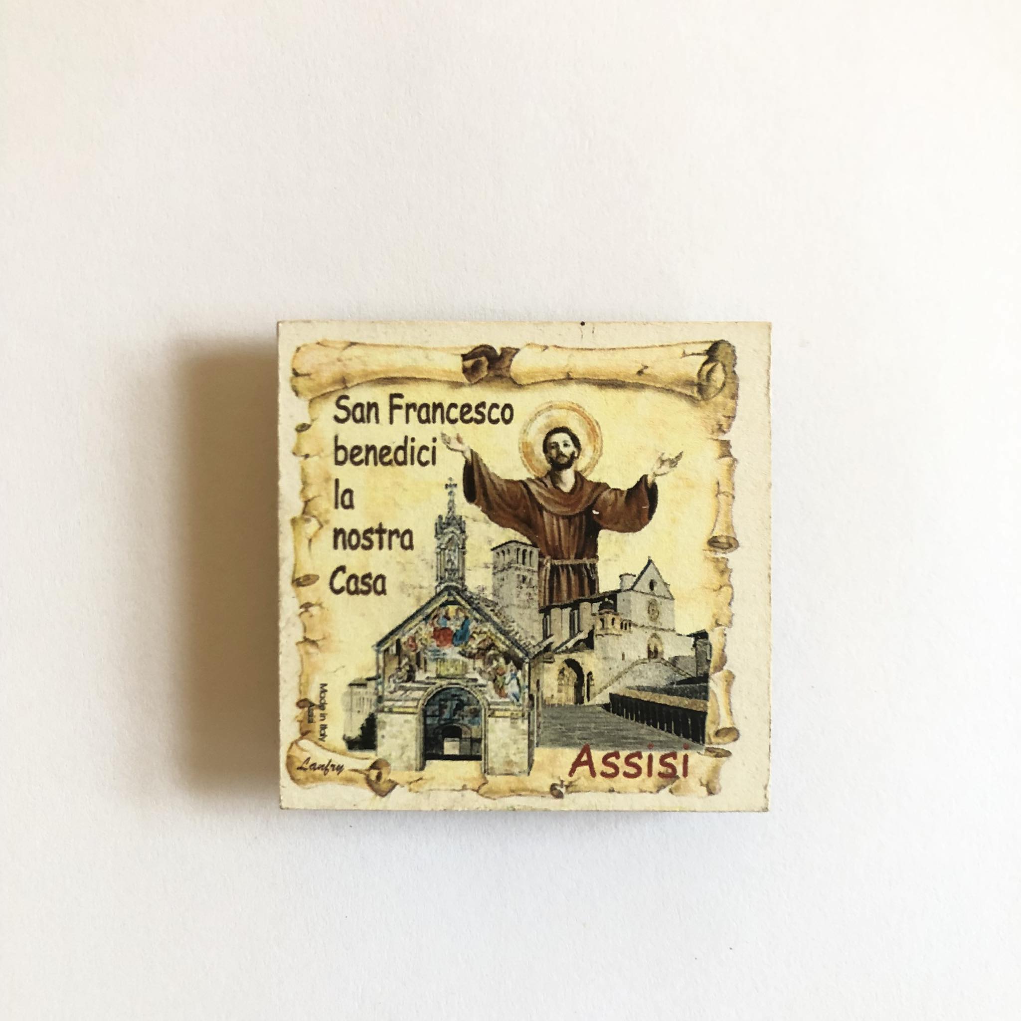 MAGNES NA LODÓWKĘ ŚWIĘTY FRANCISZEK Z ASYŻU WŁOCHY ASSISI 9055